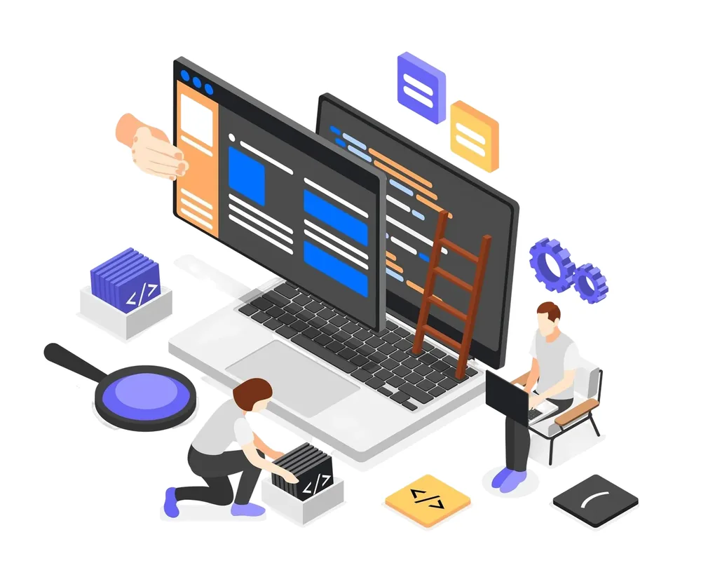 Abstracte weergave van software-ontwikkeling